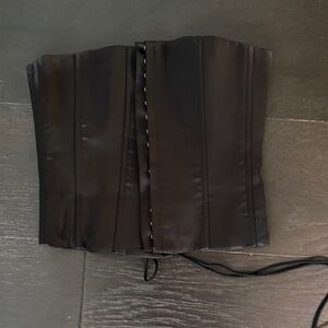 Danielle Guizio Black Corset Top